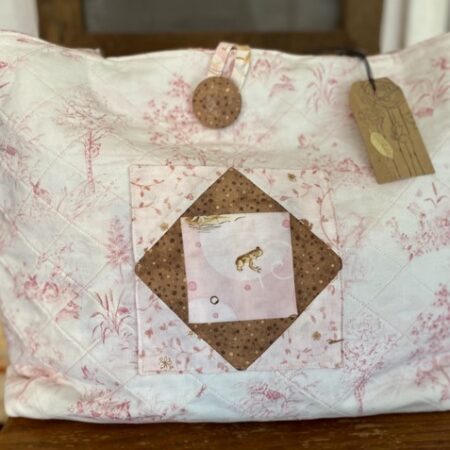 Pink Toile Diaper Bag